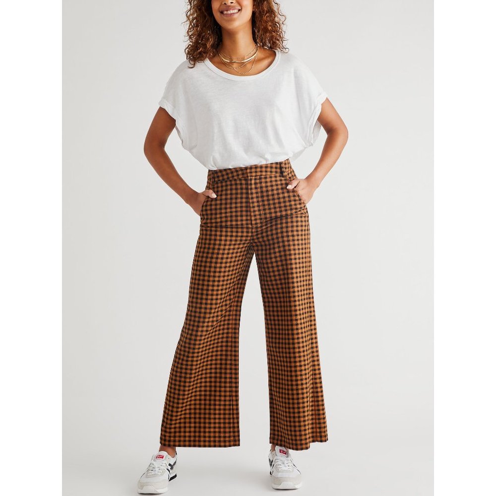 NWT Free People Mott Street Trousers / Tobacco Ginger